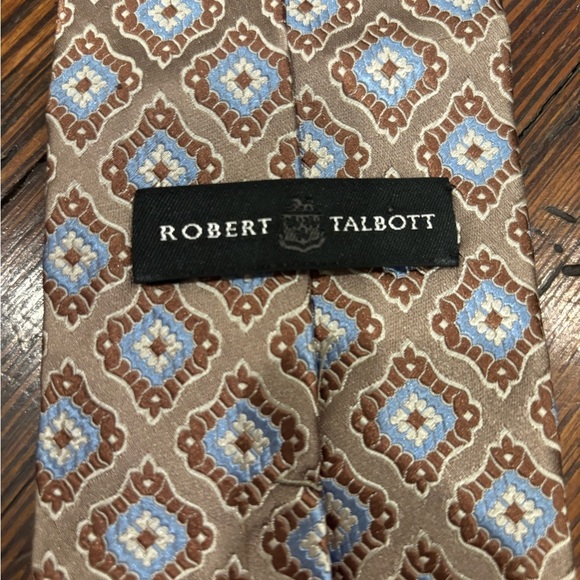 Robert Talbott Designer Geometric 100% Silk Mens Neck Tie Made In USA - Picture 4 of 7